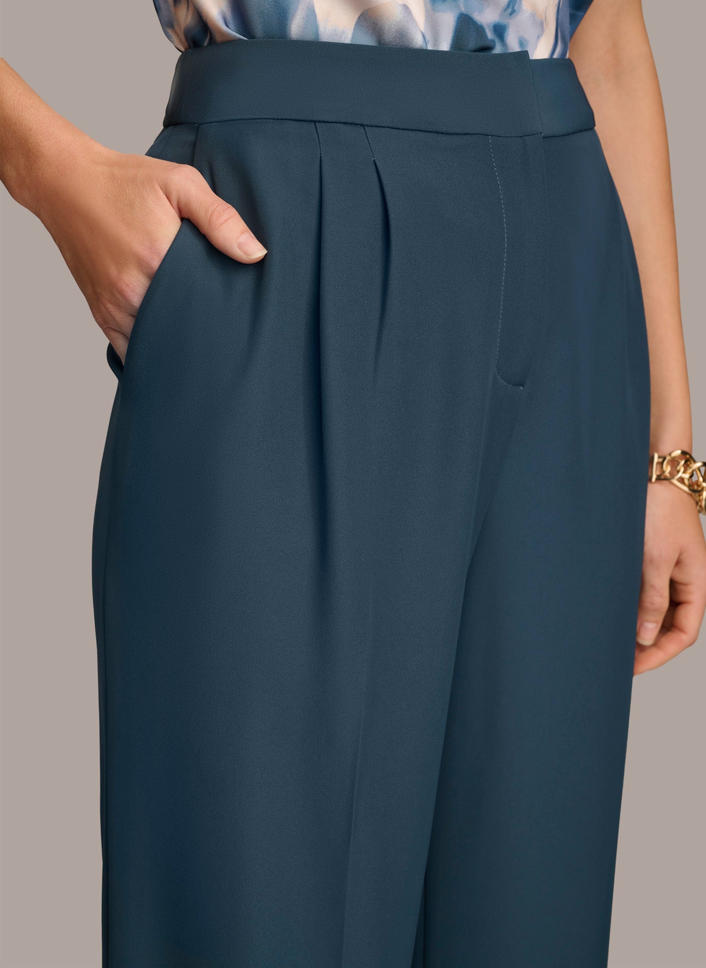 (image for) EXQUISITE SOFT SUITING WIDE LEG PANT